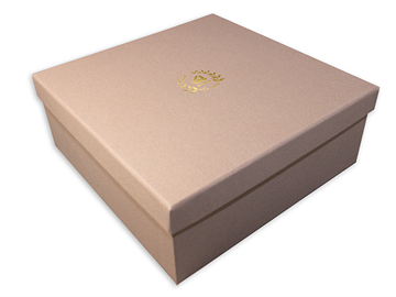 Jewelry box, Large necklace - tall - matte almond